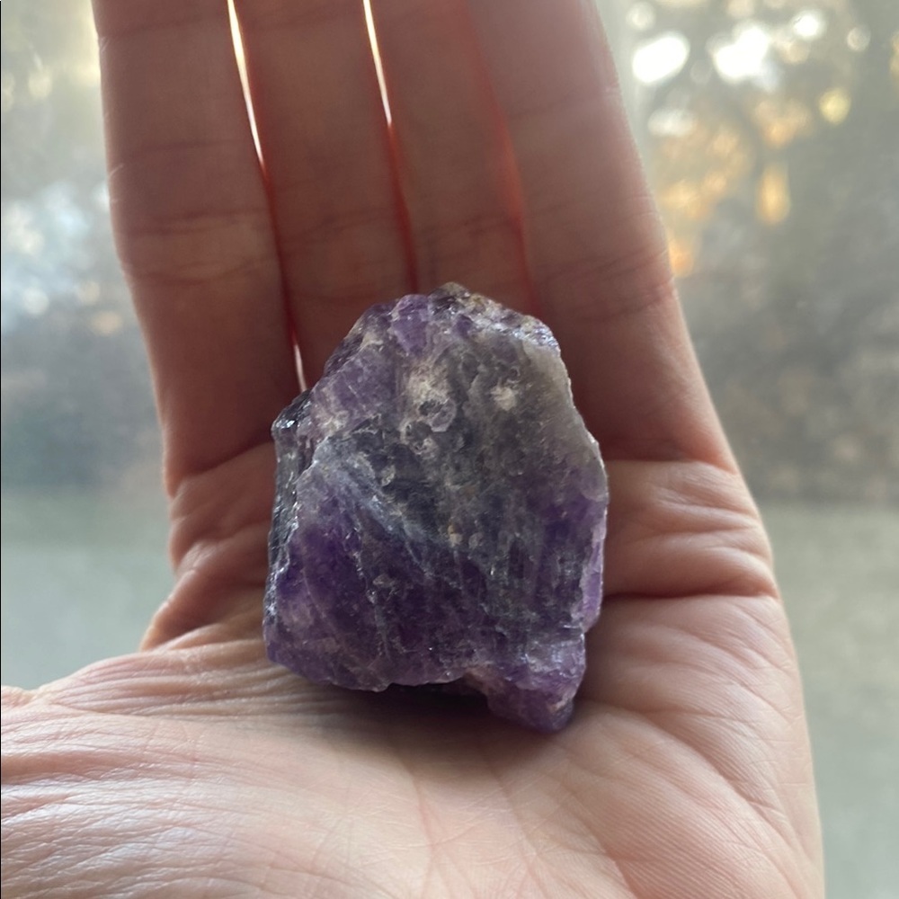 Natural Raw Amethyst Crystal - Purple